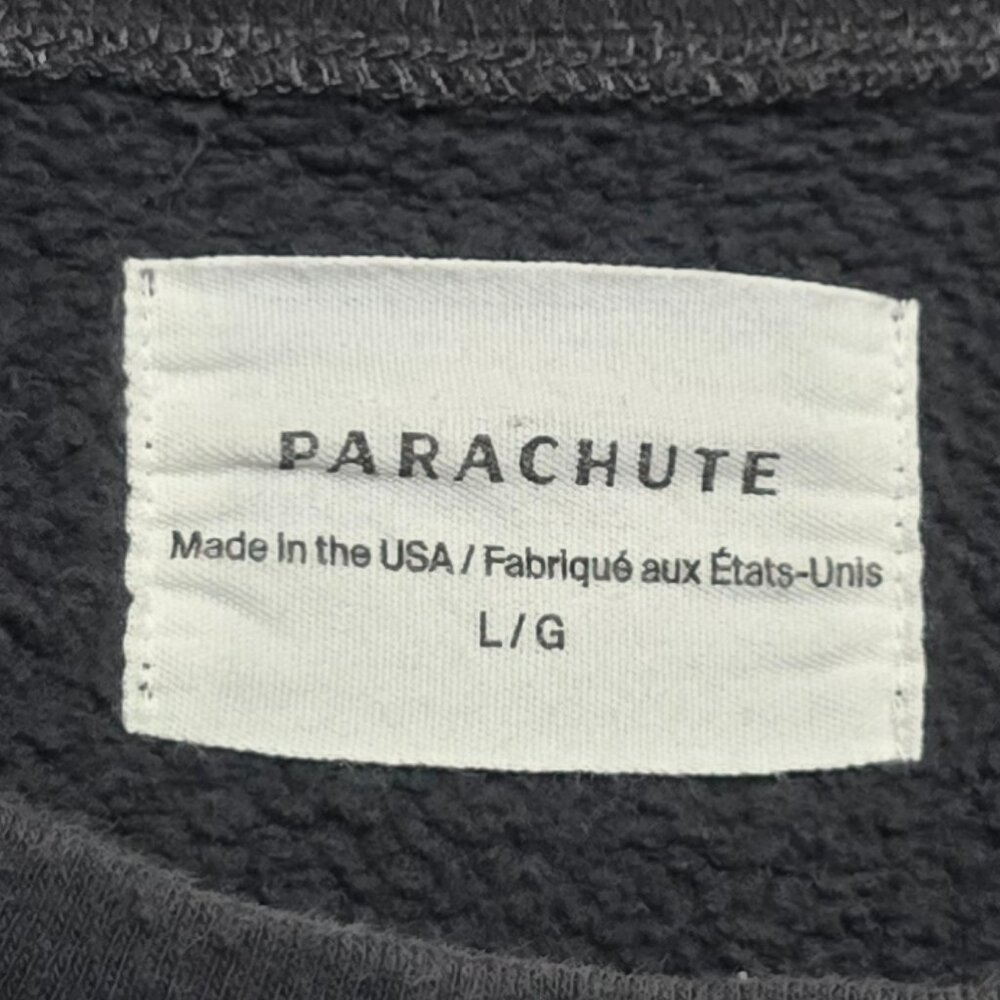 PARACHUTE Made in USA 100% Organic Cotton Classic Crewneck Sweatshirt Blue L* - Picture 2 of 3